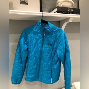 Patagonia Nanopuff down jacket in turquoise